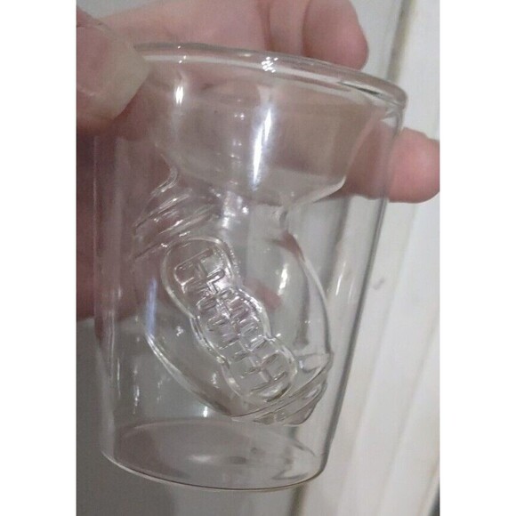 Whiskey Shot Glass Football Shape Blown glass collection (2) - Picture 3 of 5
